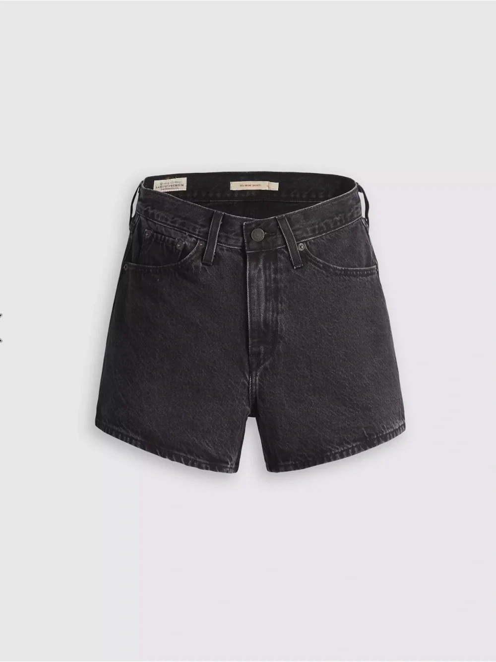 Levi's Black High-Rise Denim Shorts